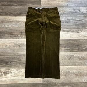 Polo by Ralph Lauren Dark Olive Green Mens 36x30 Classic Fit Corduroy Pants